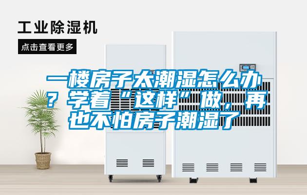 一樓房子太潮濕怎么辦？學著“這樣”做，再也不怕房子潮濕了