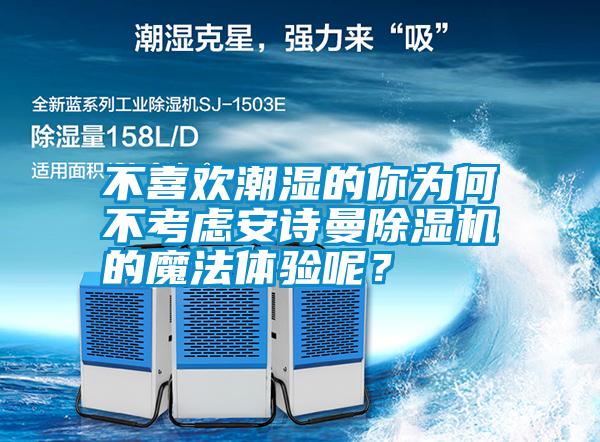 不喜歡潮濕的你為何不考慮安詩曼除濕機的魔法體驗呢？