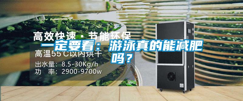 一定要看：游泳真的能減肥嗎？