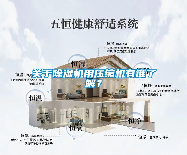 關于除濕機用壓縮機有誰了解？
