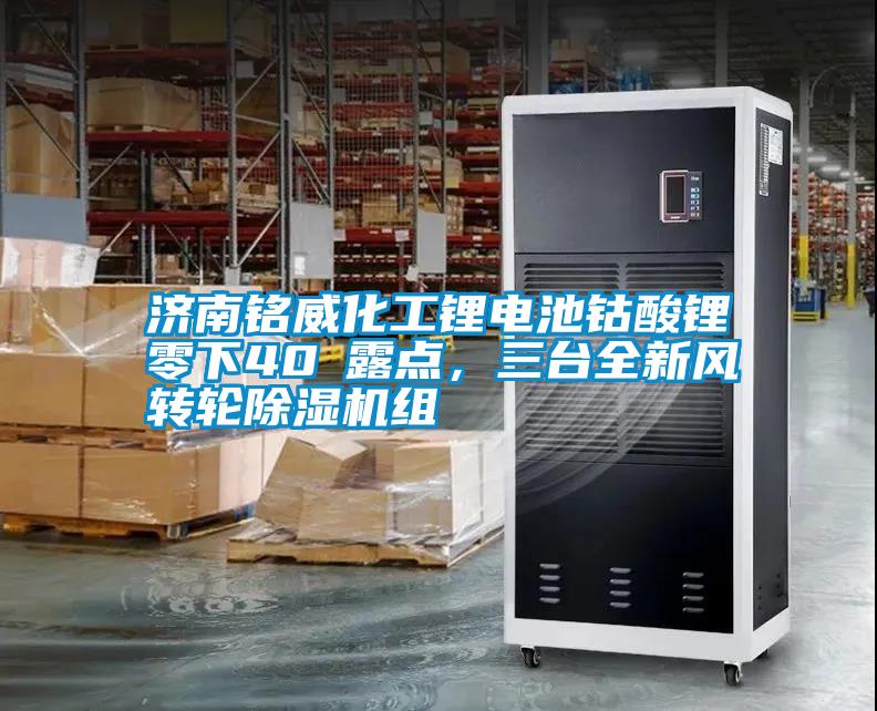 濟南銘威化工鋰電池鈷酸鋰零下40℃露點，三臺全新風轉輪除濕機組