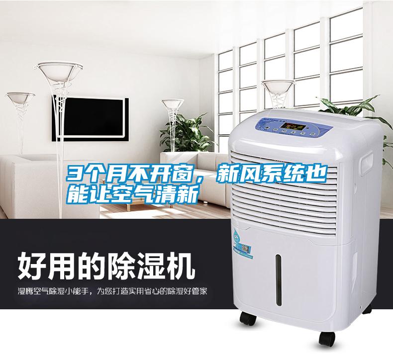 3個月不開窗，新風系統也能讓空氣清新