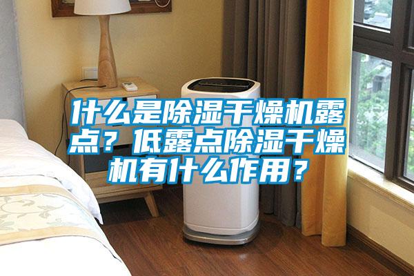 什么是除濕干燥機露點？低露點除濕干燥機有什么作用？