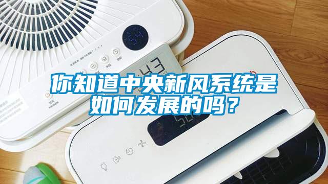 你知道中央新風系統是如何發展的嗎？