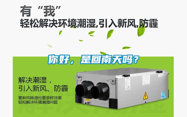 你好，是回南天嗎？