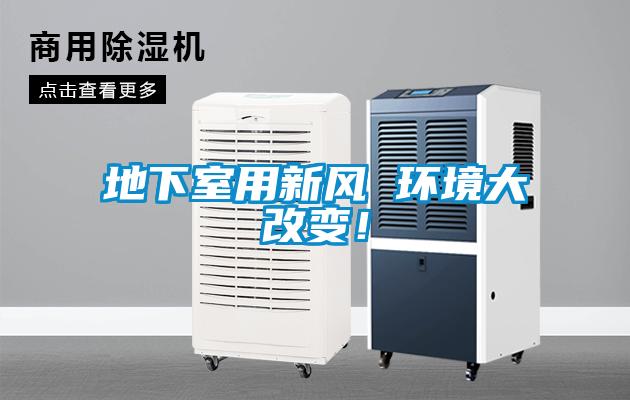 地下室用新風 環境大改變！