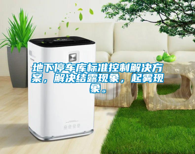 地下停車庫標準控制解決方案，解決結露現象，起霧現象。