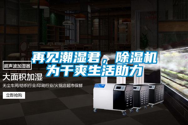 再見潮濕君，除濕機為干爽生活助力