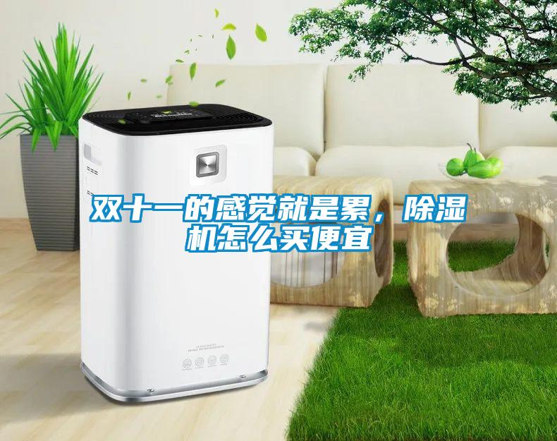 雙十一的感覺就是累，除濕機怎么買便宜