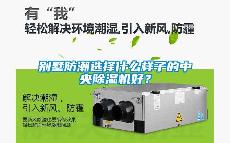 別墅防潮選擇什么樣子的中央除濕機好？