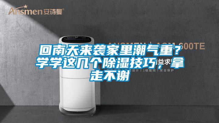 回南天來襲家里潮氣重？學學這幾個除濕技巧，拿走不謝