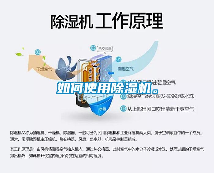 如何使用除濕機。