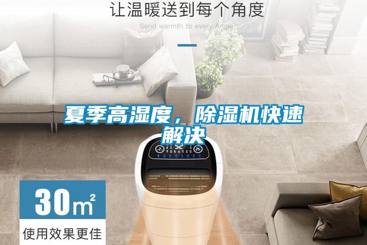 夏季高濕度，除濕機快速解決