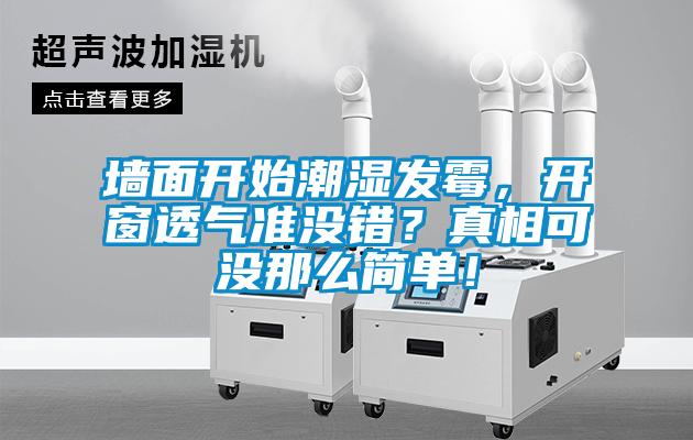 墻面開始潮濕發霉，開窗透氣準沒錯？真相可沒那么簡單！