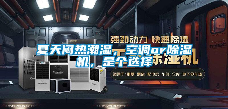 夏天悶熱潮濕，空調or除濕機，是個選擇