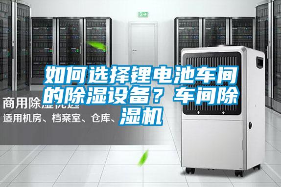 如何選擇鋰電池車間的除濕設備？車間除濕機