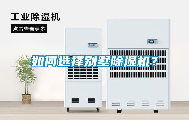 如何選擇別墅除濕機？