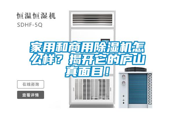 家用和商用除濕機怎么樣？揭開它的廬山真面目！