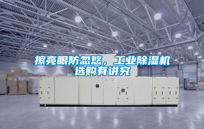 擦亮眼防忽悠，工業除濕機選購有講究
