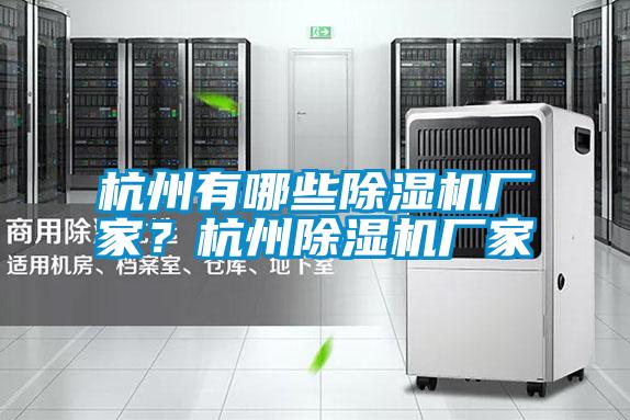 杭州有哪些除濕機廠家？杭州除濕機廠家
