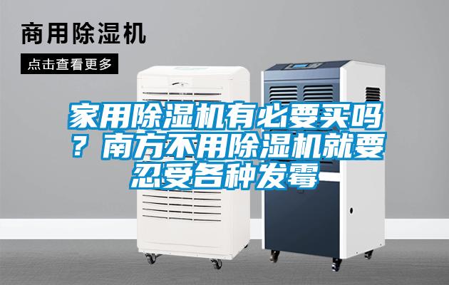 家用除濕機有必要買嗎？南方不用除濕機就要忍受各種發霉