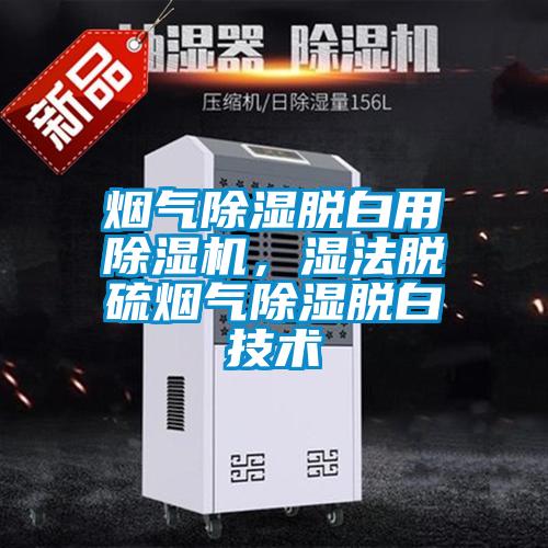 煙氣除濕脫白用除濕機，濕法脫硫煙氣除濕脫白技術