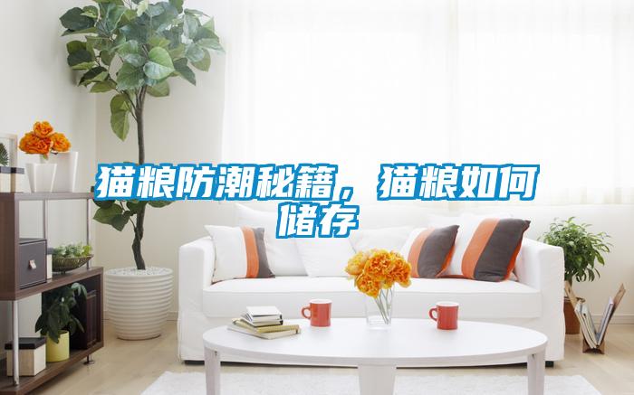 貓糧防潮秘籍，貓糧如何儲存