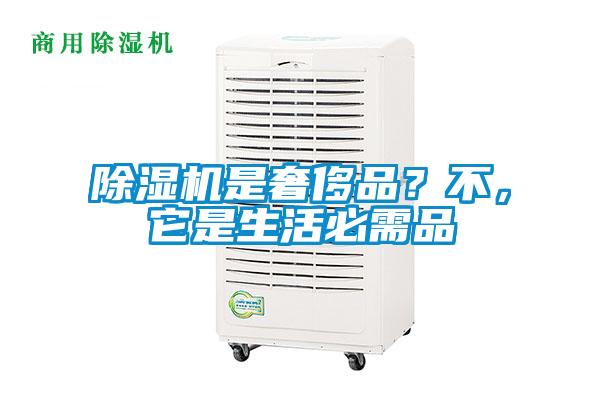 除濕機是奢侈品？不，它是生活必需品