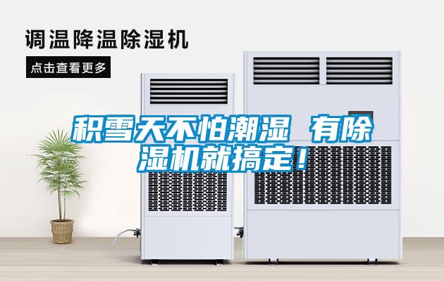 積雪天不怕潮濕 有除濕機就搞定！