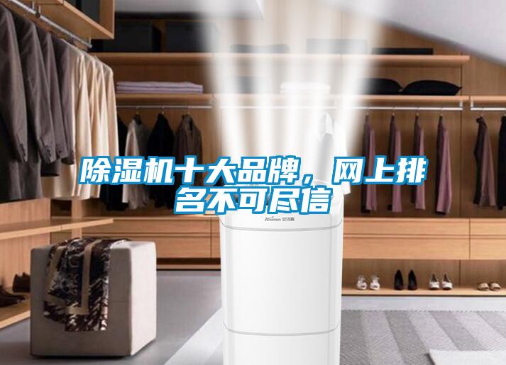 除濕機十大品牌，網上排名不可盡信
