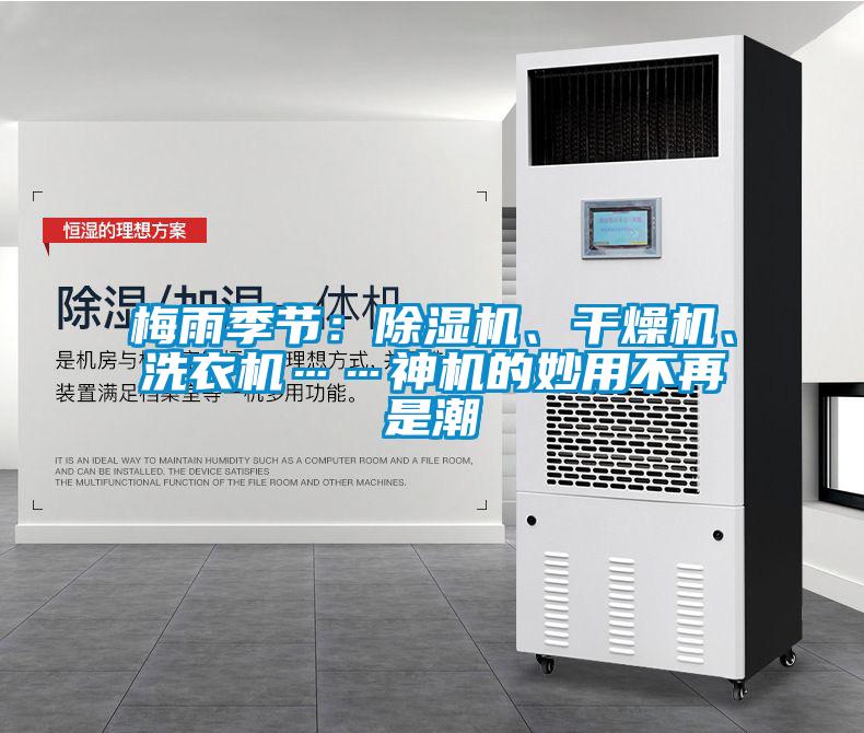 梅雨季節：除濕機、干燥機、洗衣機……神機的妙用不再是潮