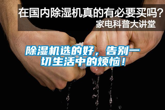 除濕機選的好，告別一切生活中的煩惱！