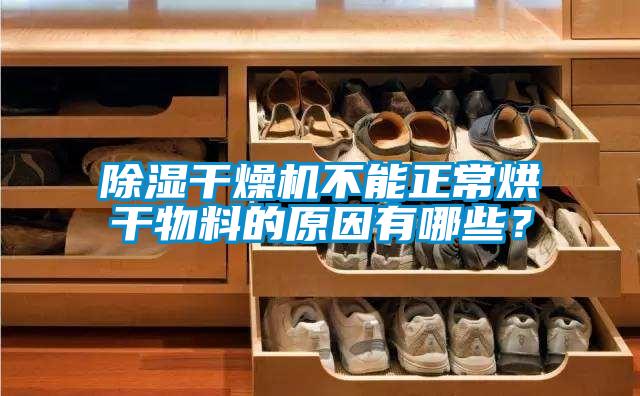 除濕干燥機不能正常烘干物料的原因有哪些？