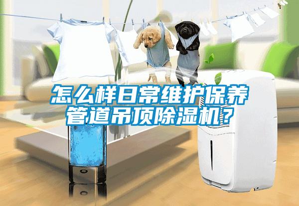 怎么樣日常維護保養管道吊頂除濕機？