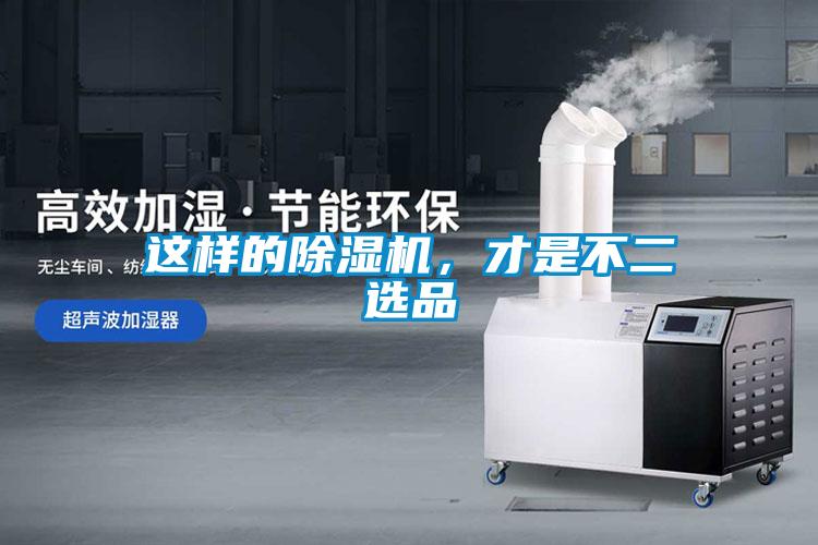 這樣的除濕機，才是不二選品