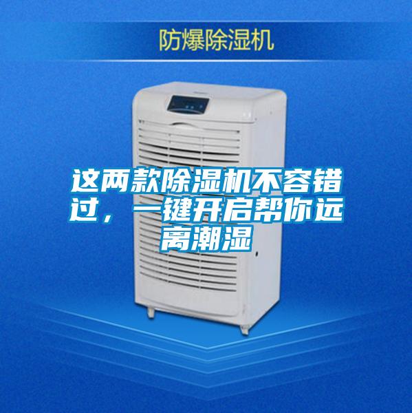 這兩款除濕機不容錯過，一鍵開啟幫你遠離潮濕