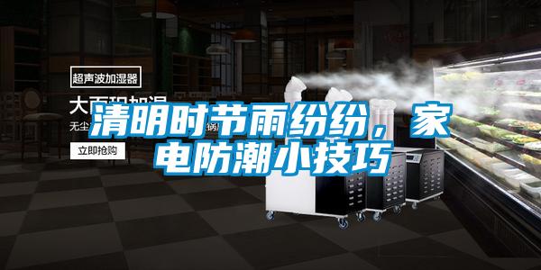 清明時節雨紛紛，家電防潮小技巧