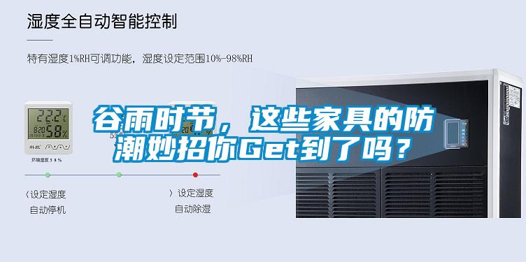 谷雨時節，這些家具的防潮妙招你Get到了嗎？
