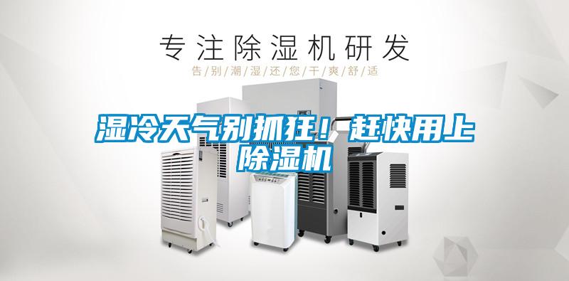 濕冷天氣別抓狂！趕快用上除濕機