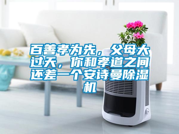 百善孝為先，父母大過天，你和孝道之間還差一個安詩曼除濕機