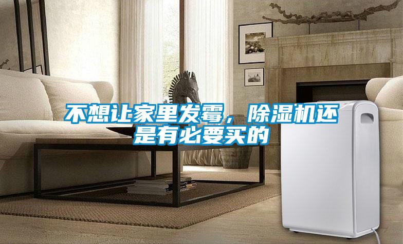 不想讓家里發霉，除濕機還是有必要買的