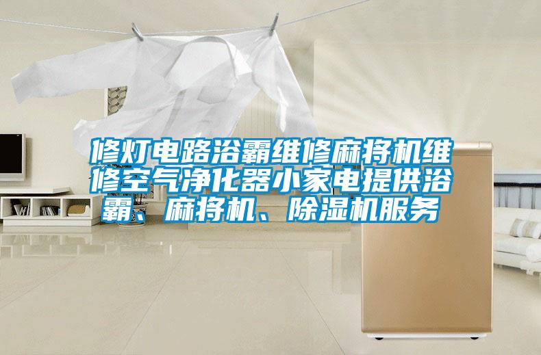 修燈電路浴霸維修麻將機維修空氣凈化器小家電提供浴霸、麻將機、除濕機服務