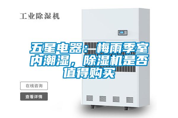 五星電器：梅雨季室內潮濕，除濕機是否值得購買