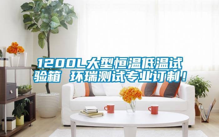 1200L大型恒溫低溫試驗箱 環瑞測試專業訂制！