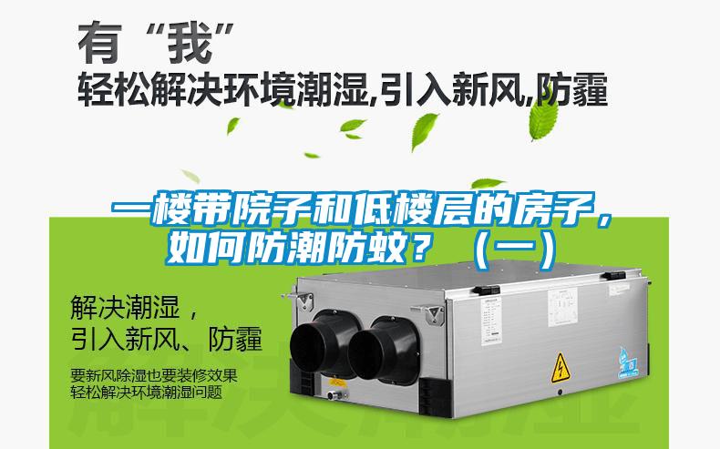 一樓帶院子和低樓層的房子，如何防潮防蚊？（一）