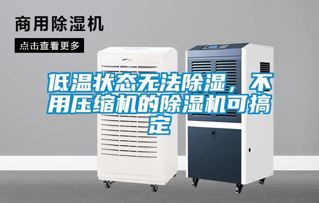 低溫狀態無法除濕，不用壓縮機的除濕機可搞定