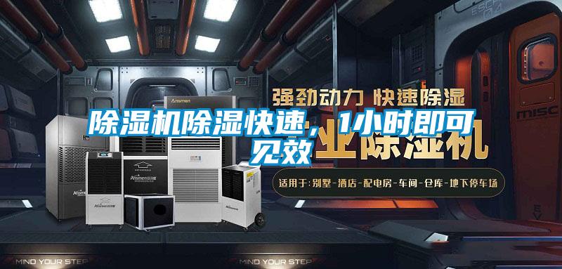 除濕機除濕快速，1小時即可見效