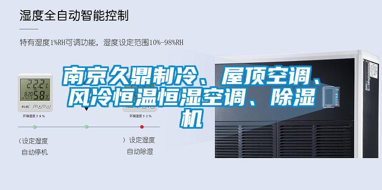 南京久鼎制冷、屋頂空調、風冷恒溫恒濕空調、除濕機