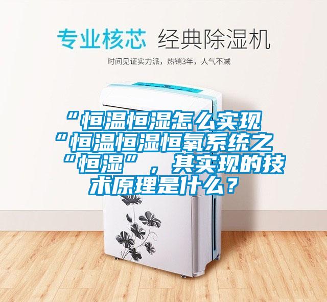 “恒溫恒濕怎么實現“恒溫恒濕恒氧系統之“恒濕”，其實現的技術原理是什么？