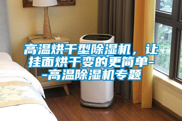 高溫烘干型除濕機，讓掛面烘干變的更簡單--高溫除濕機專題